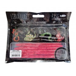Przynęta gumowa Libra Lures Bass Fat Stick Worm 12,8cm, 019 Hot Pink With Black Pepper (8szt.)
