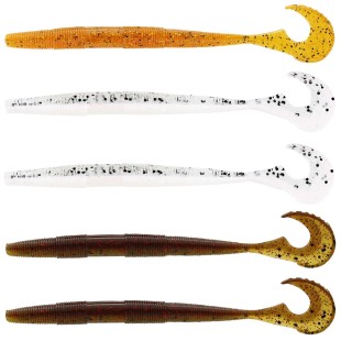 Zestaw przynęt gumowych Westin Swimming Worm Clear Water Mix 7 13cm/5g (5szt.)