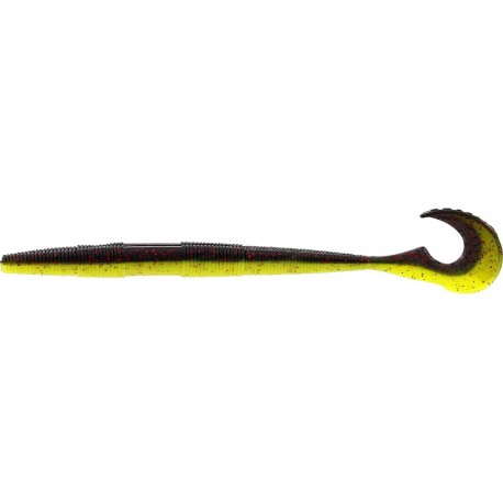 Przynęta gumowa Westin Swimming Worm 13cm/5g, Black/Chartreuse