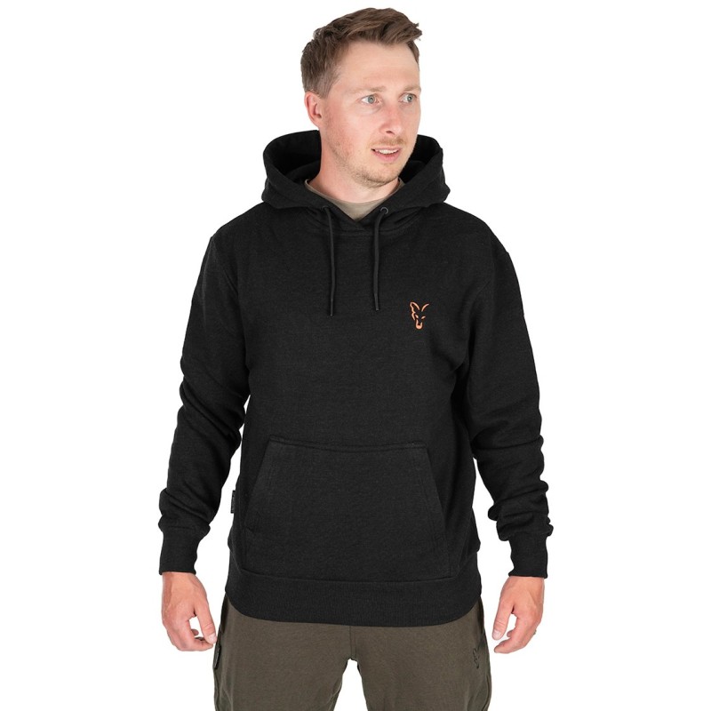 Bluza Fox Collection Hoody Black & Orange