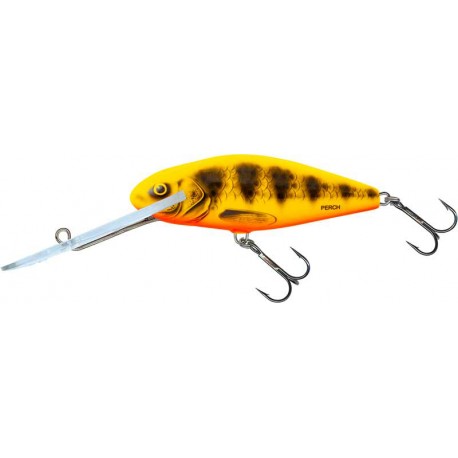 Wobler Salmo Perch Super Deep Runner, Yellow Red Tiger - Limited Edition