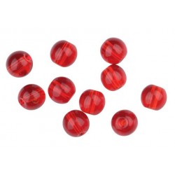 Koraliki szklane Spro Predator Glass Bullet Weight Beads - Red Ruby (10szt.)