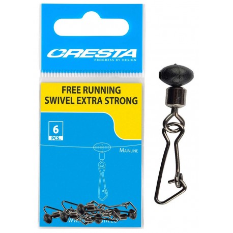 Krętlik z agrafką Cresta Free Running Swivel Extra Strong (6szt.)