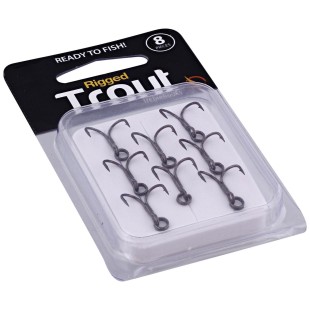 Kotwica Westin Rigged Trout Treble Hooks Black (8szt.)