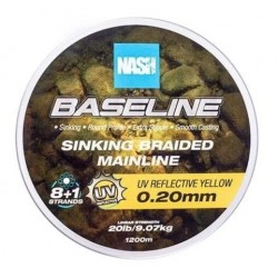 Plecionka Nash Baseline Sinking Braid, UV Yellow