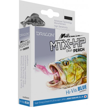 Żyłka Dragon Millenium MTX-HP Perch, Hi-vis Blue