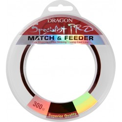 Żyłka Dragon Specialist Pro Match & Feeder 300m, ciemny burgund