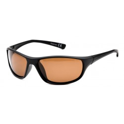 Okulary Korda Sunglasses Polarised Wraps Matt Black/ Brown