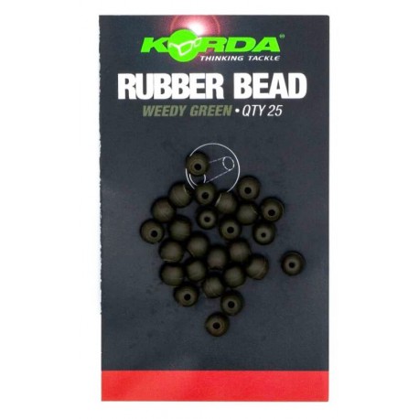 Koraliki gumowe Korda Rubber Beads - Green (25szt.)