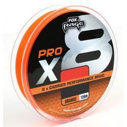 Plecionka Fox Rage 0,25mm/120m Pro x8, pomarańczowa