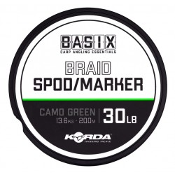 Plecionka Korda Basix Spod/Marker Braid 30lb/200m, Camo Green