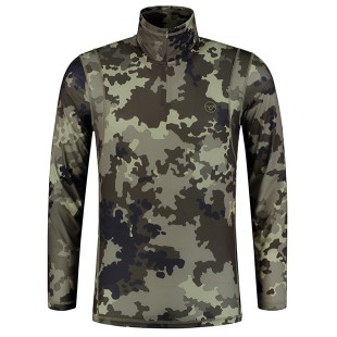 Koszulka Korda Kool Quick Dry Long Sleeve Zip Neck Camo