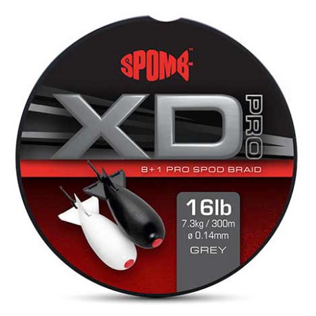 Plecionka Spomb XD Pro Braid 8+1 0,14mm/300m, Grey