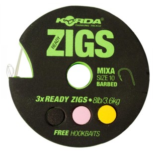 Przypon Korda Ready Zigs Barbed rozm.10/3,6kg (3szt.)