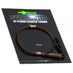 Zestaw końcowy Korda Dark Matter QC Hybrid Leadclip Leader 50cm/18,1kg, Weed