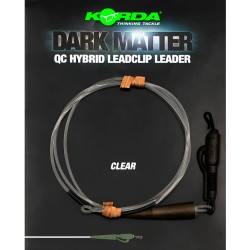 Zestaw końcowy Korda Dark Matter QC Hybrid Leadclip Leader 50cm/18,1kg, Clear