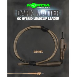 Zestaw końcowy Korda Dark Matter QC Hybrid Leadclip Leader 50cm/18,1kg, Gravel