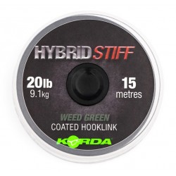 Plecionka przyponowa Korda Hybrid Stiff 9,1kg/15m, Weed Green