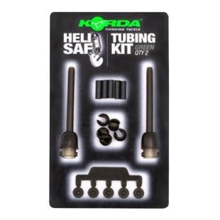 Wypinający klips helikopterowy Korda Heli Safe Tubing Kit Green (2szt.)