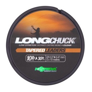 Żyłka przyponowa Korda Long Chuck Tapered Leaders 5x10m