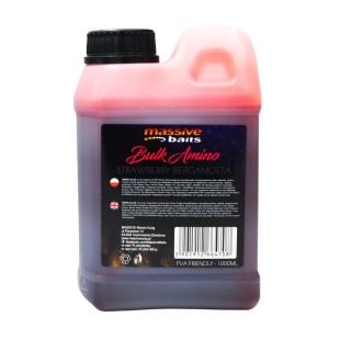 Liquid Massive Baits Bulk Amino - Strawberry Bergamotta (1000ml)