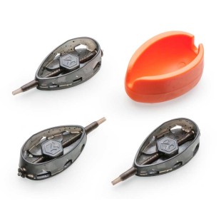 Zestaw podajników zanętowych z formą Mivardi Method Feeder Set QMR Flat L - 30/40/50g