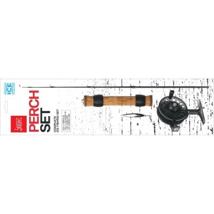 Zestaw wędka + kołowrotek + akcesoria Lucky John Ice Fishing Rod Perch Set 45cm