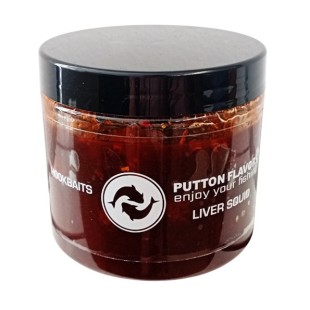Kulki w zalewie Putton Flavors Boosted Hookbaits - Liver Squid (200g)