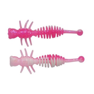 Przynęta gumowa Berkley Power Larvae, Pink/White