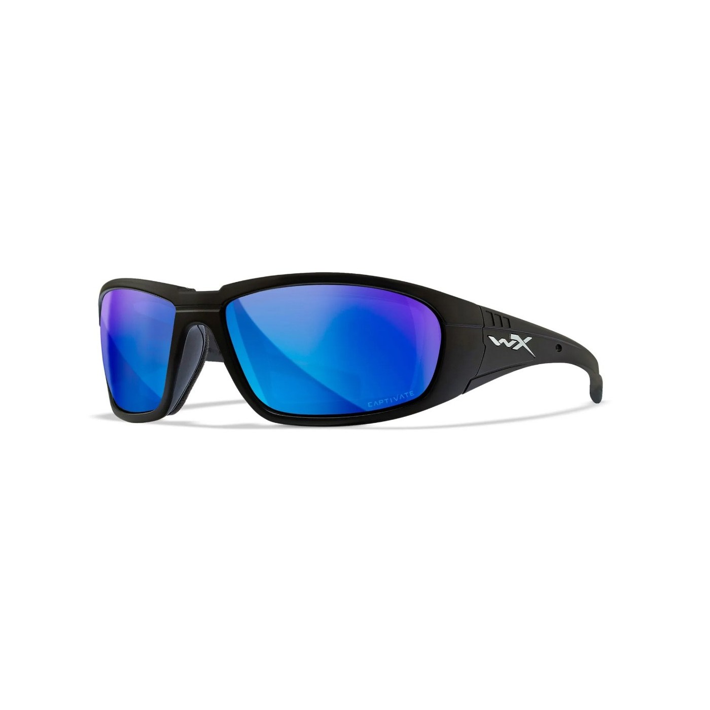 Okulary Wiley X Boss Captivate Polarized Blue Mirror/Matte Black Frame