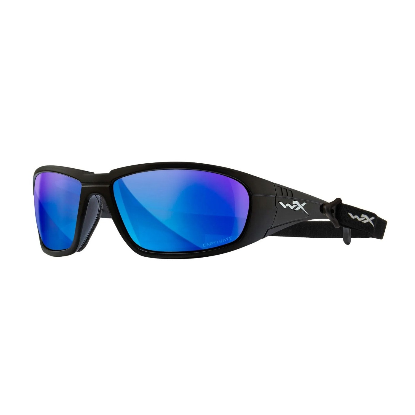 Okulary Wiley X Boss Captivate Polarized Blue Mirror/Matte Black Frame