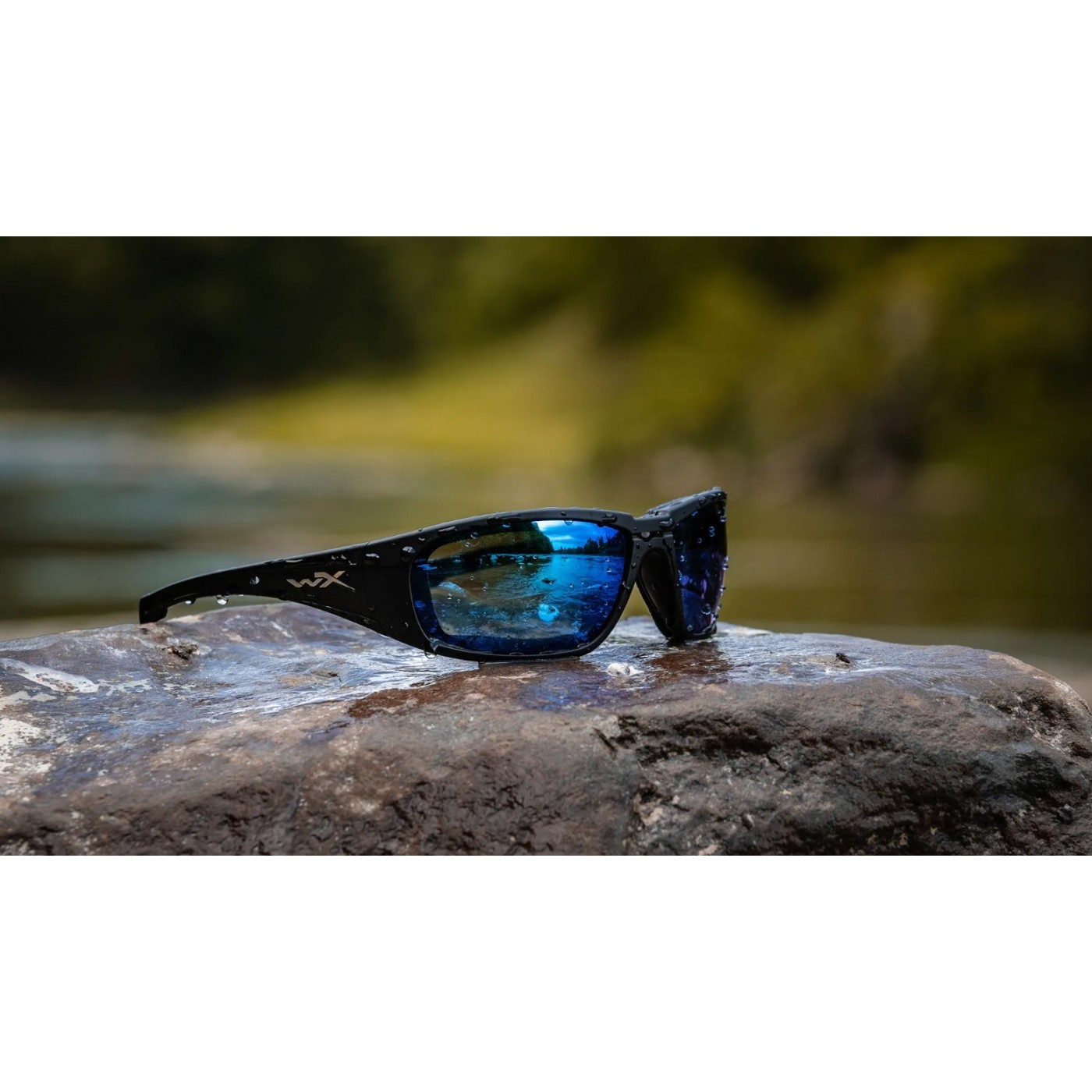 Okulary Wiley X Boss Captivate Polarized Blue Mirror/Matte Black Frame