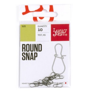 Agrafka Lucky John Round Snap (10szt.)