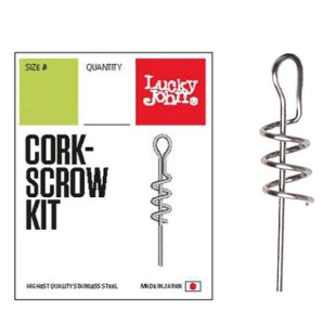 Wkrętka do przynęt Lucky John Cork-Screw Kit