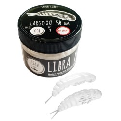 Przynęta gumowa Libra Lures  Largo XXL 5cm, 001 White (8szt.)