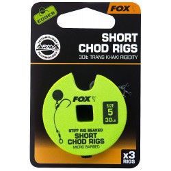 Przypon Fox Chod Rigs Short 30lb nr. 5 5cm (3szt.)
