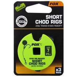 Przypon Fox Chod Rigs Short 25lb nr. 7 5cm (3szt.)