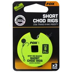 Przypon Fox Chod Rigs Short 25lb nr. 8 5cm (3szt.)