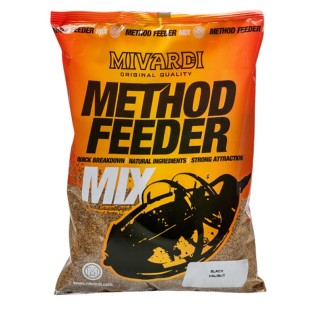 Zanęta Mivardi Method feeder mix - Black Halibut (1kg)