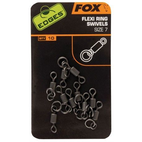 Krętliki Fox Edges Flexi Ring Swivels, rozm.10 (10szt.)