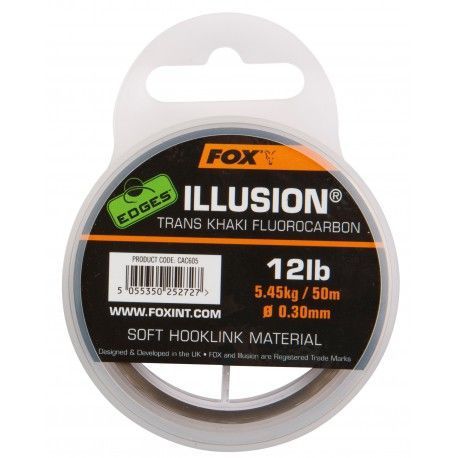 Żyłka Fox Edges Illusion Leader 0,30mm/50m fluorocarbonowa