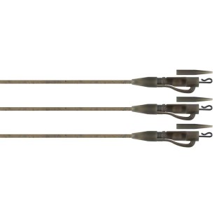 Zestaw z bezpiecznym klipsem Fox Edges Naturals Tubing Leadclip Ready Rigs (3szt.)