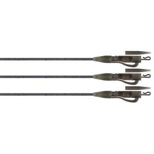 Zestaw z bezpiecznym klipsem Fox Edges Tungsten Tubing Leadclip Ready Rigs (3szt.)