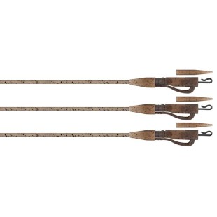 Zestaw z bezpiecznym klipsem Fox Edges Camo Tubing Leadclip Ready Rigs (3szt.)