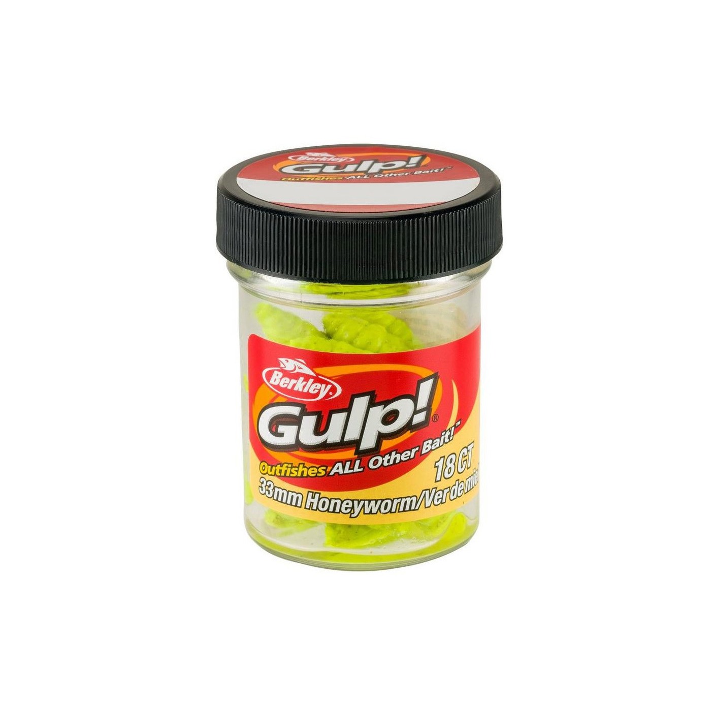 Sztuczne robaki Berkley Gulp Honey Worm 3,3cm, Chartreuse (18szt.)