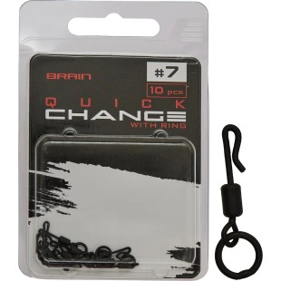 Krętlik z szybkozłączką Brain Quick Change With Ring rozm. 7 (10szt.)