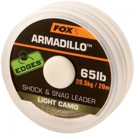 Plecionka przyponowa Fox Edges Armadillo 65lb/20m Light Camo