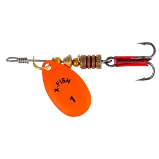 Błystka X-Fish Stark, Nikel UV Orange