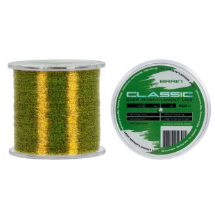 Żyłka Brain Classic Carp Line 600m, Neon lime