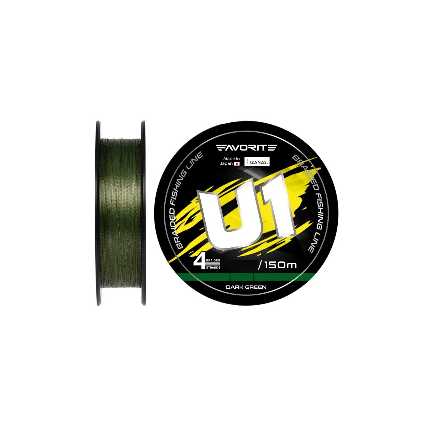 Plecionka Favorite U1 PE 4x 150m, Dark Green